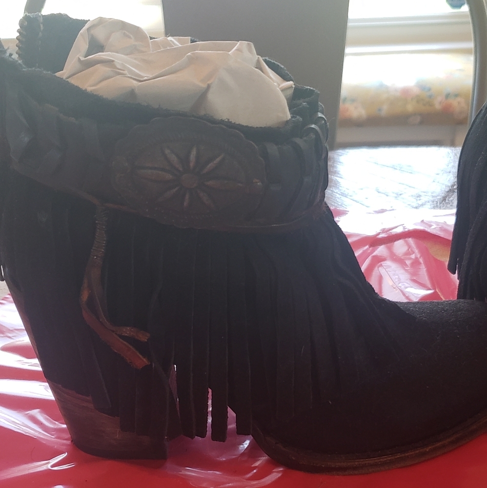 Freebird fringe suede bootie 8